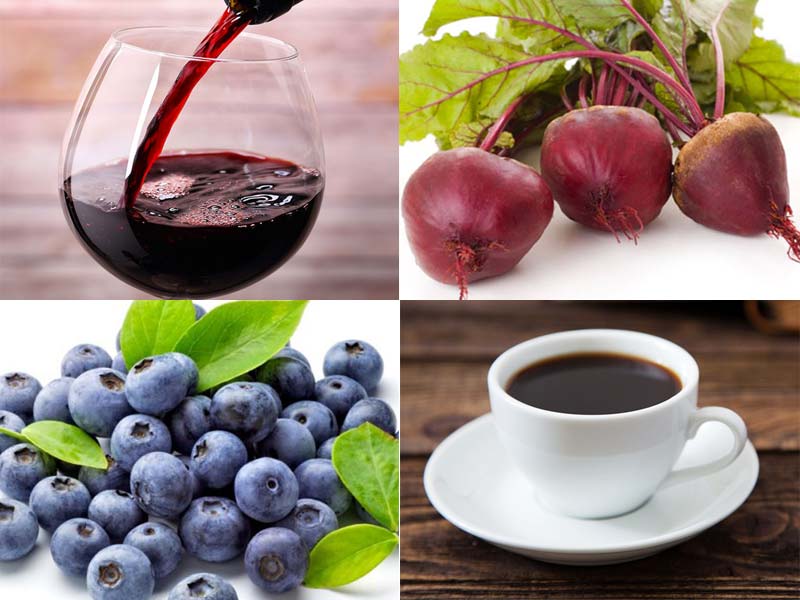 Một số loại thực phẩm làm xỉn màu răng.